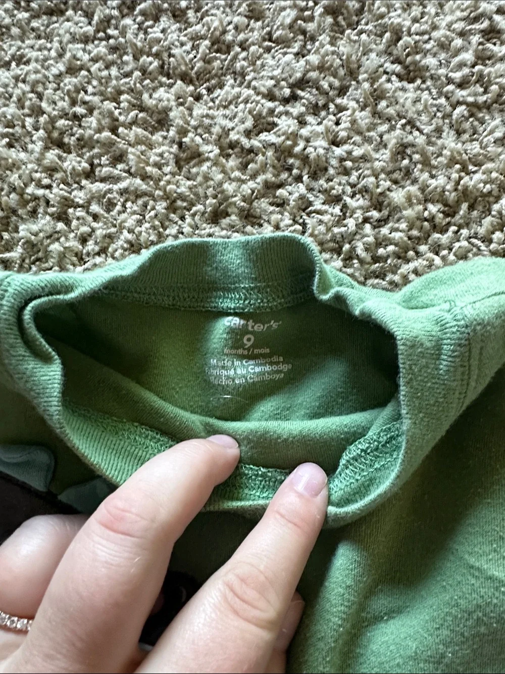 Carter's Navy, Gray & Green Kids Sweatpants & Joggers Set
